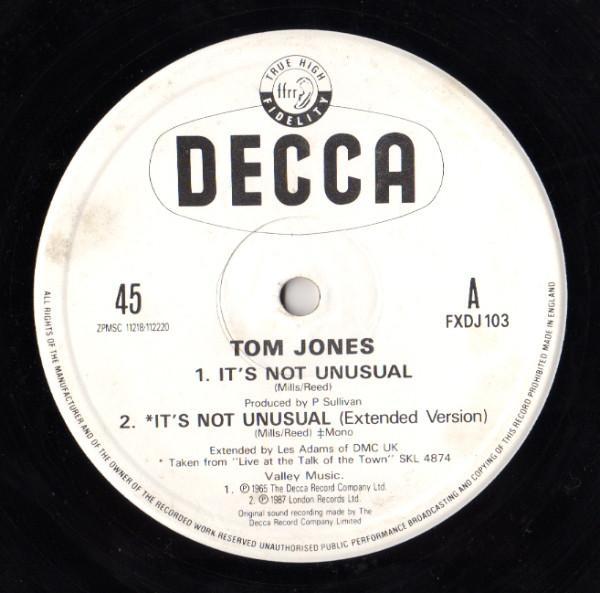 Tom Jones - It's Not Unusual